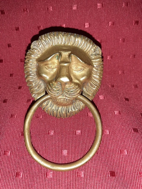 5 X ancienne poignée de porte e laiton chromée (D'occasion) à La Croix